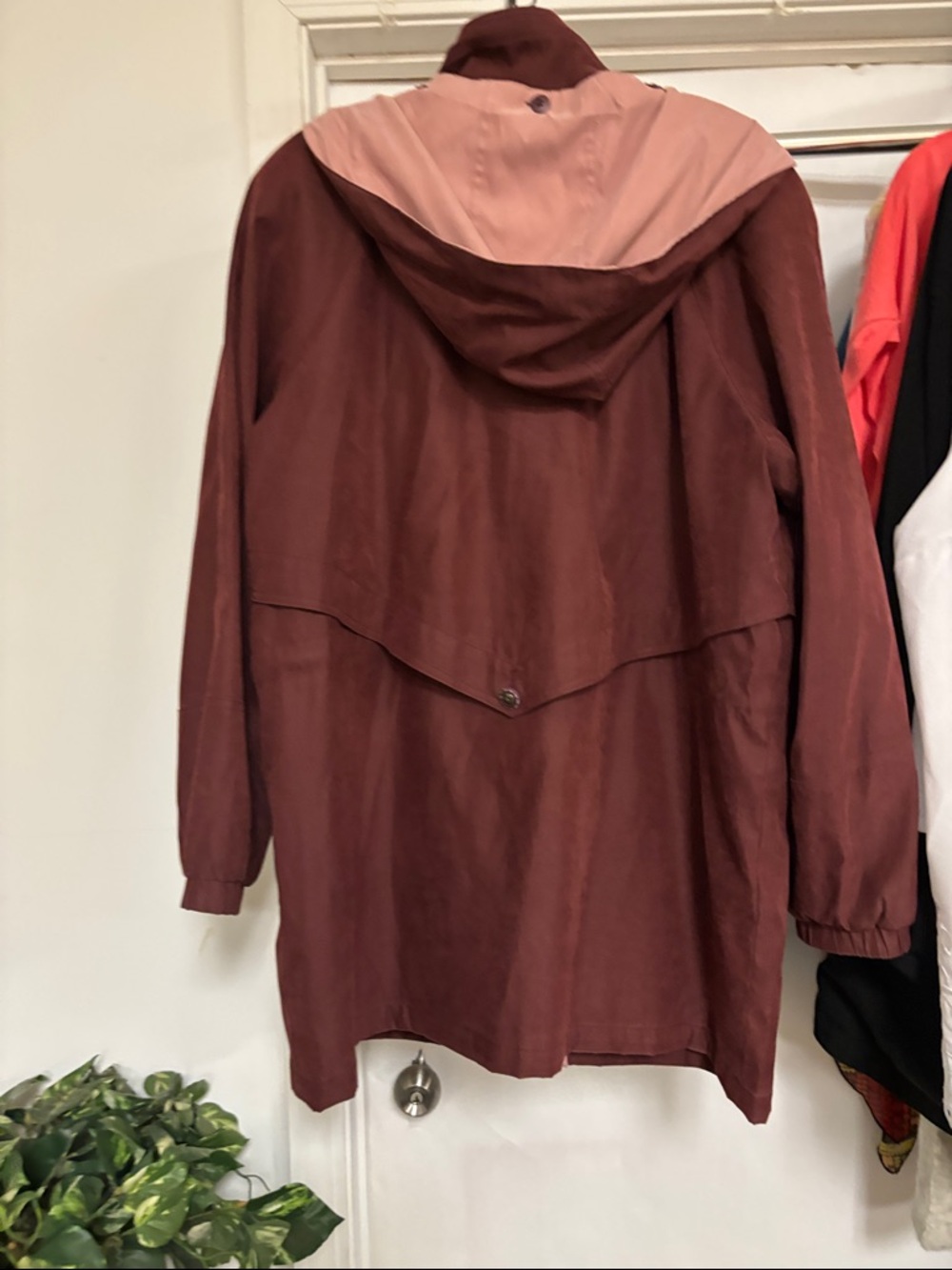 Braetan Two-Tone Maroon Jacket with Pink Hood - Picture 7 of 10